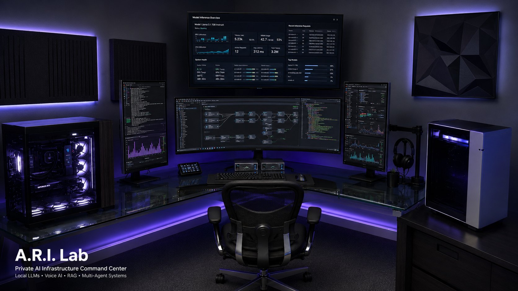 Actual A.R.I. Lab private AI command center near West Chester, Pennsylvania