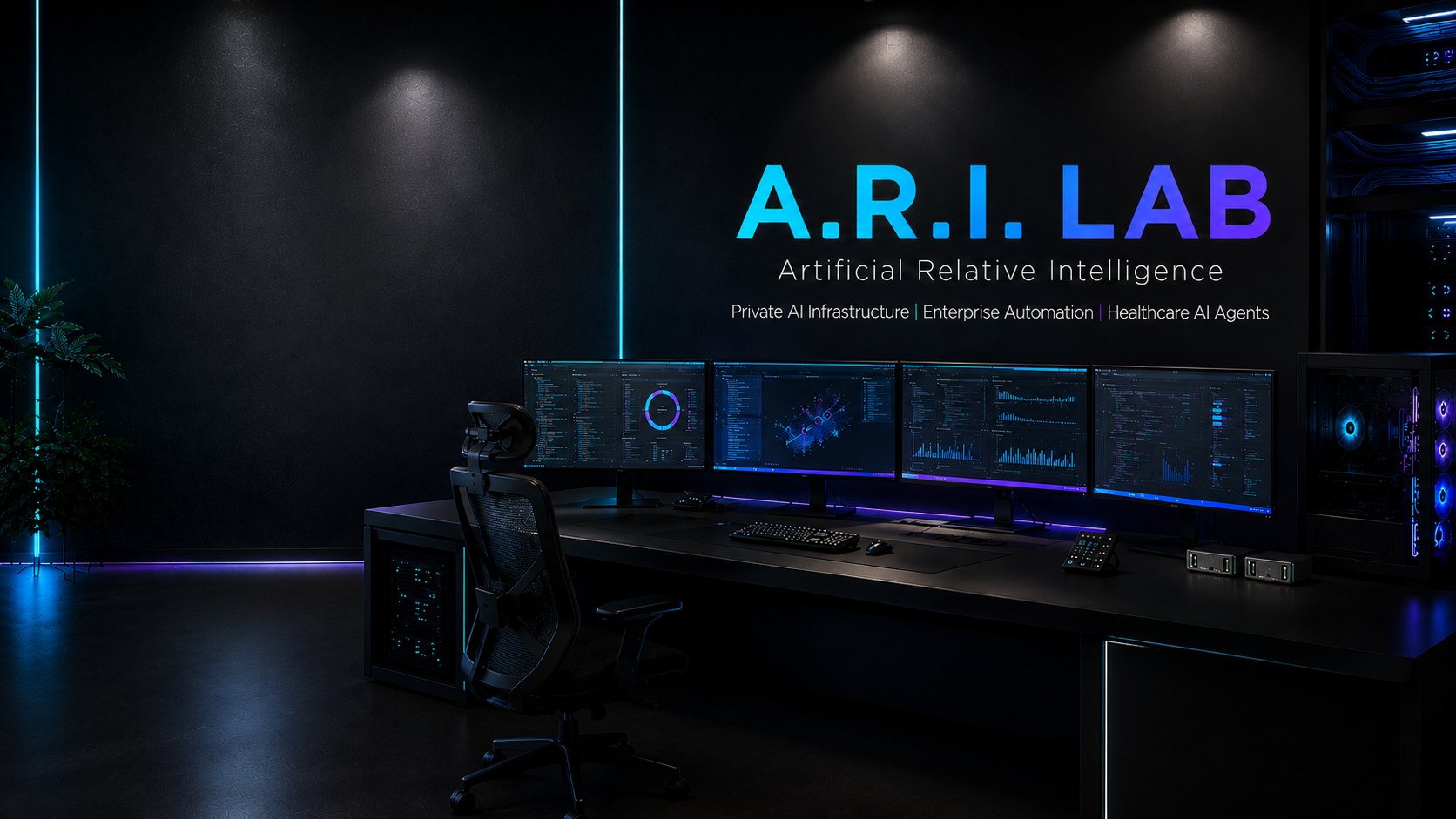The A.R.I. Lab — Artificial Relative Intelligence: private AI infrastructure, enterprise automation, healthcare AI agents